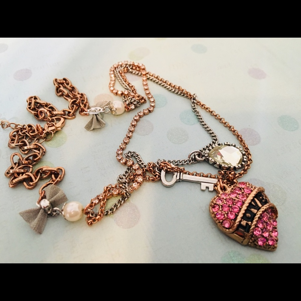 Betsy Johnson Multi Strand Necklace